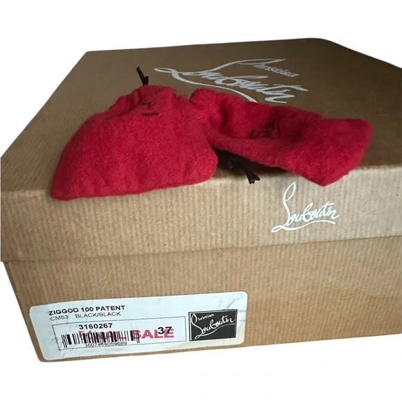 Christian Louboutin Ziggoo 100mm patent spike pointed toe heels RETAIL 1,300 - Picture 6 of 8